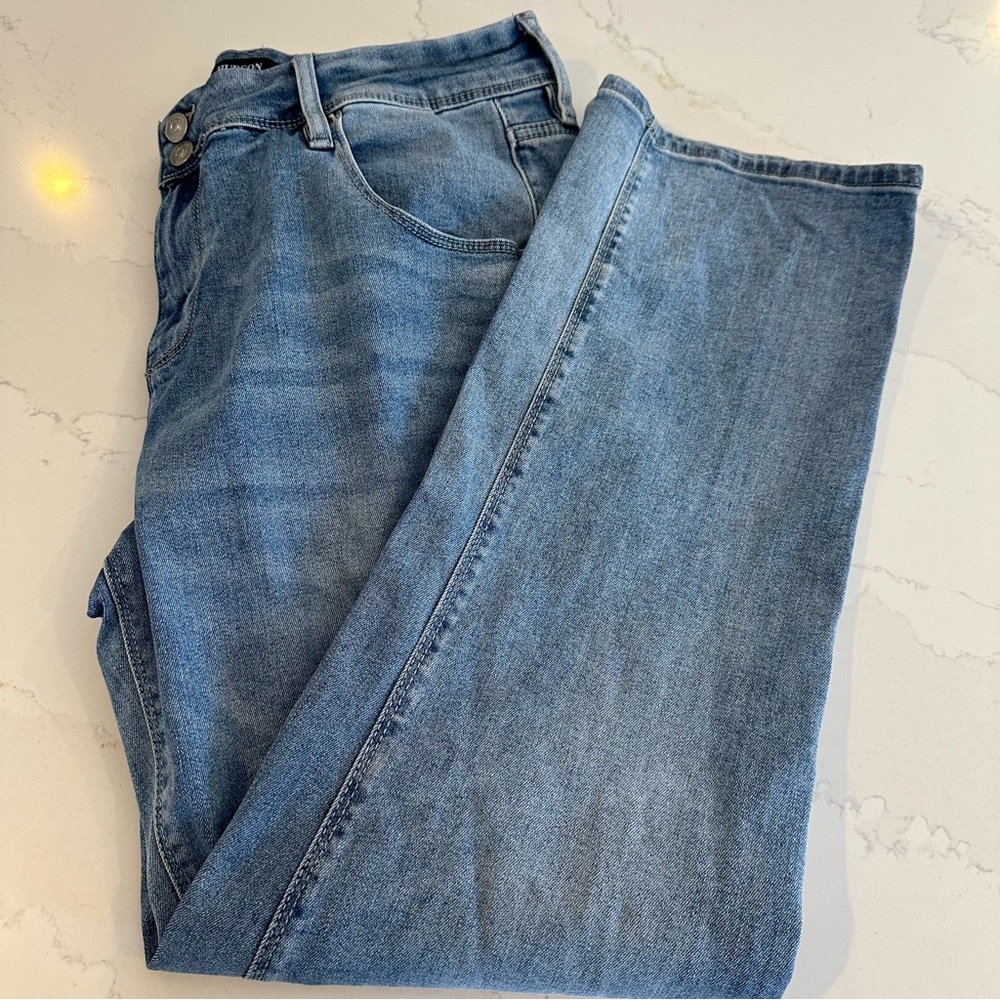 Hudson Jeans Light Blue Mid rise Straight Leg Denim‎